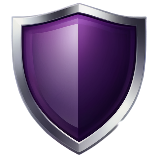 Purple shield icon - icon | sticker