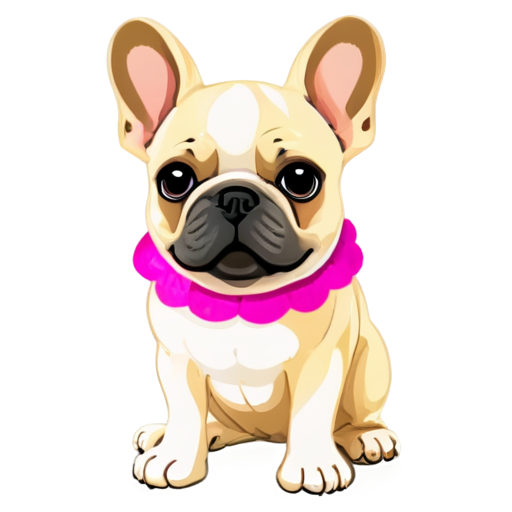 french bulldog, that looks like cupcake - icon | sticker