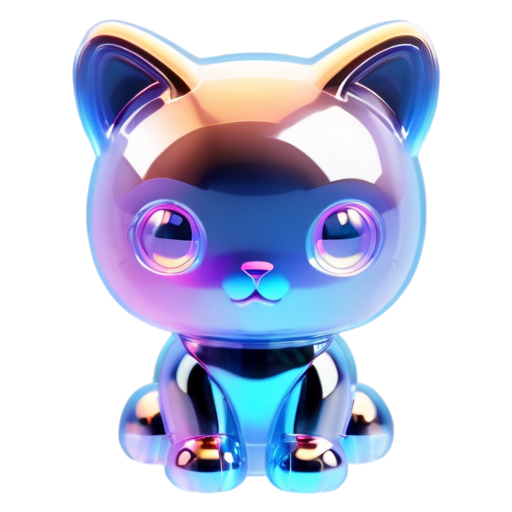 generate a cat in robot form. - icon | sticker