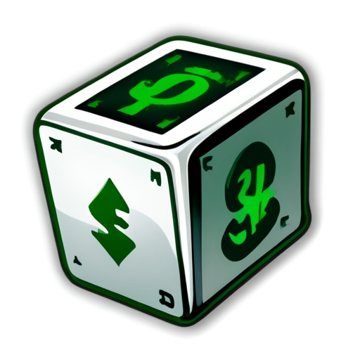 An icon that is a widget for the game. Indicates a hand-drawn bet. It must contain green bills on a white background. The picture conveys a sense of risk, a warning. 2D style - icon | sticker