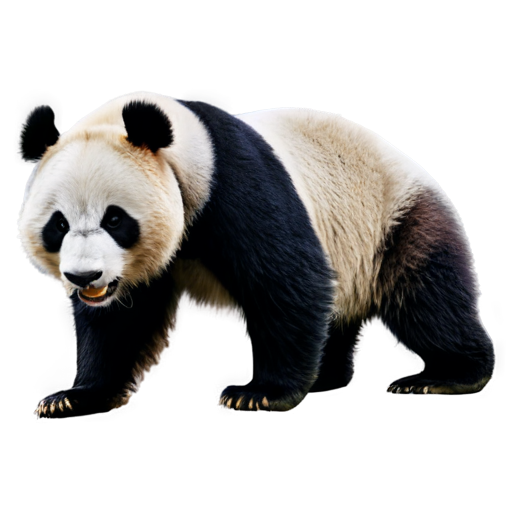 an angry panda - icon | sticker