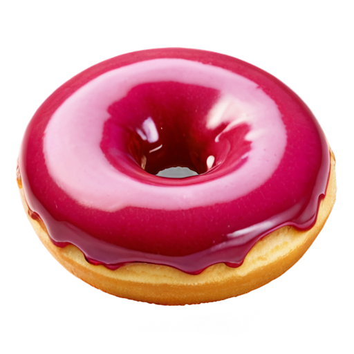 raspberry donut - icon | sticker