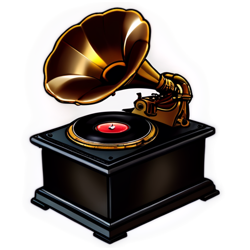 gramophone - icon | sticker