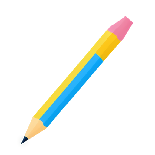 pencil pie - icon | sticker