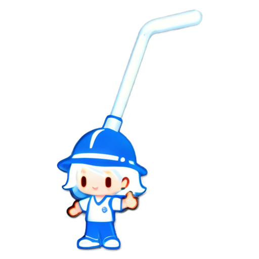 company is called 'Aaron Cleaning Services' or 'ACL' primary color is royal blue and white. The logo should be a person holding a mop cleaning with some elements of water - icon | sticker