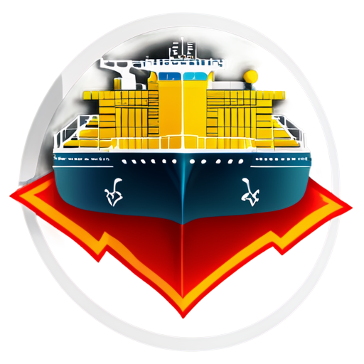 Outlined 2d loaded Fuel Tanker Ship Icon - icon | sticker