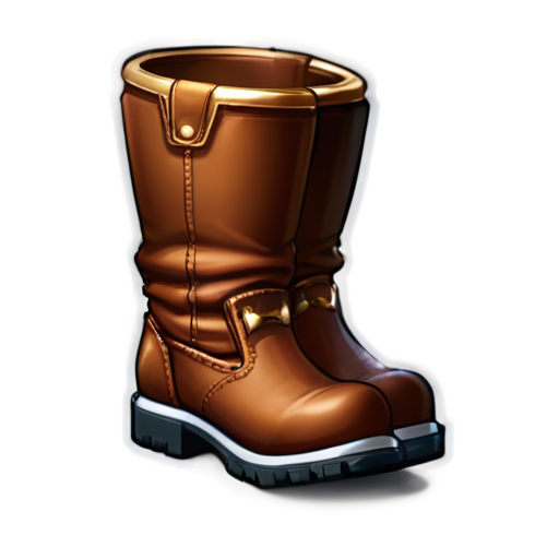 I need you to create a high-quality, visually appealing icon for a computer game. This icon will represent epic-level boots - icon | sticker