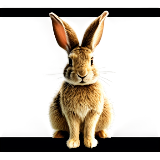 Rabbit with an error sign - icon | sticker