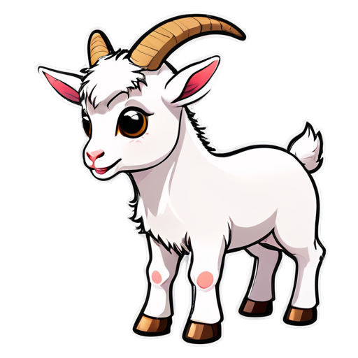 goat and bitcoin - icon | sticker