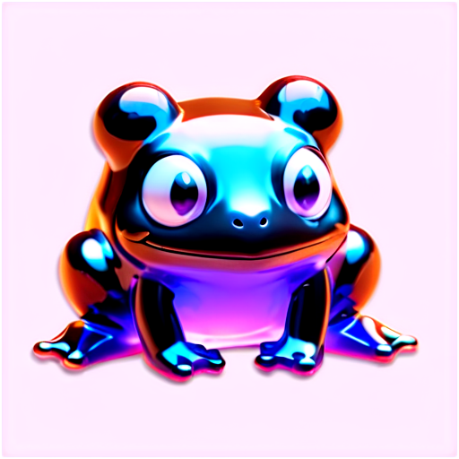 black frog - icon | sticker