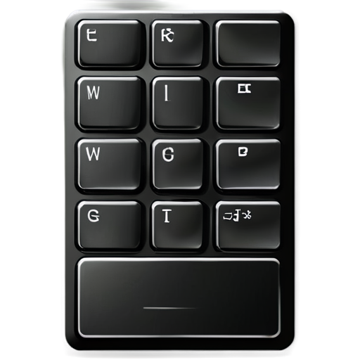 a black keyboard icon - icon | sticker