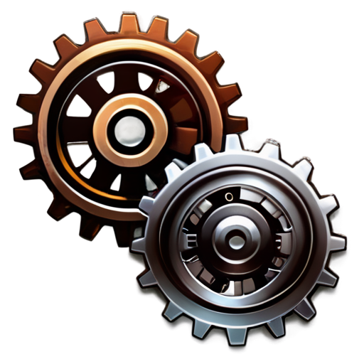 "Create an image showcasing a sophisticated game engine environment, with a focus on technical elements and a subtle, faded backdrop. The scene should evoke a sense of extensive experience and reliability, with elements like gears, circuits, and code in a soft-focus background." - icon | sticker