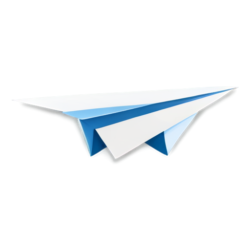 A small and exquisite Telegram paper airplane icon and a round download button below. The overall design is simple and clear. - icon | sticker