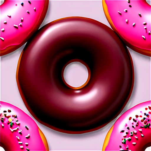 raspberry donut - icon | sticker