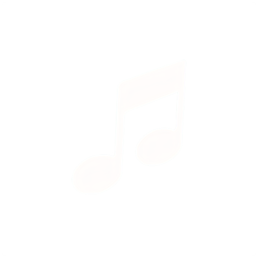music icon, bold, simple, white - icon | sticker