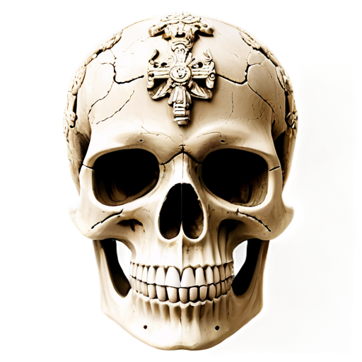 ancient roman empire skull - icon | sticker