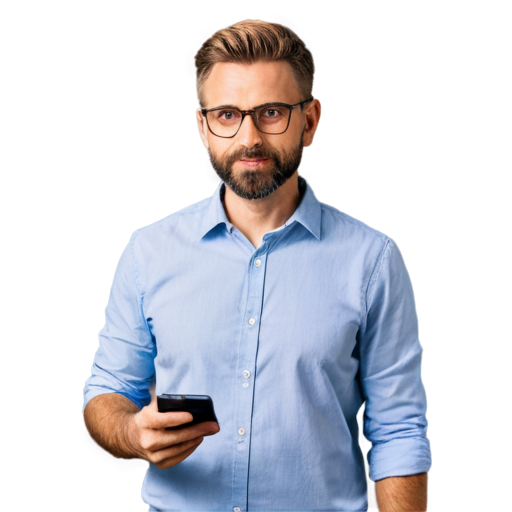 Create a photorealistic image for a group chat. The image features three 40-year-old men communicating with each other through a messenger on their phones. The first man is 40 years old, with red hair, a short haircut, a small beard, glasses, and works as an internal auditor, and lives and loves with his mini Yorkshire Terrier and The second man is 40 years old, of short stature, with dark hair, a beard, athletic build, and enjoys drinking alcohol, and plays football The third man is 40 years old, with ash-colored hair, a beard, and is a handsome employee in fintech and plays basketball The image should be in a realistic style, with the presence of online communication attributes. - icon | sticker