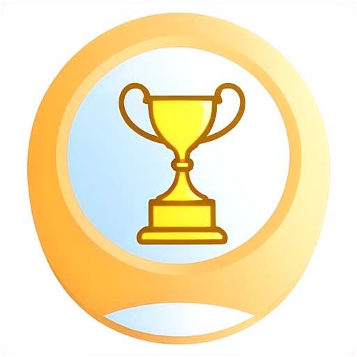 Icon: A trophy or a medal, or a stack of game boxes. - icon | sticker