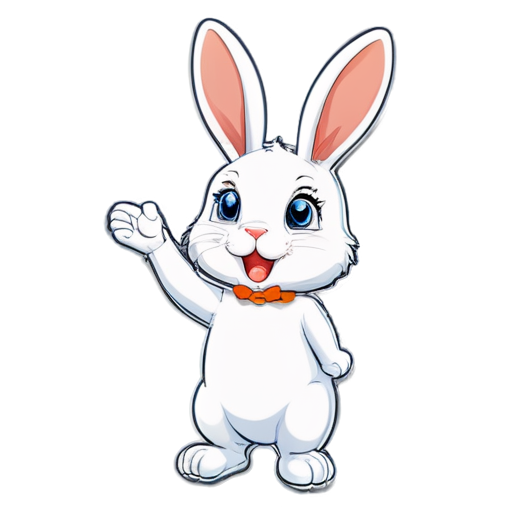 funny rabbit - icon | sticker