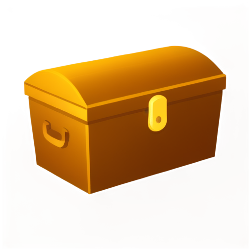 a treasure chest with empty cards in it - icon | sticker