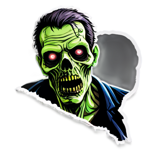 Sticker "zombie" Art in full version - icon | sticker