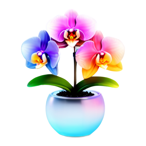 vanda orchid - icon | sticker