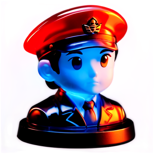 a shipping captain head icon - icon | sticker