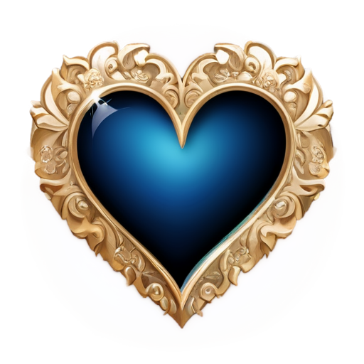 fancy heart icon - icon | sticker