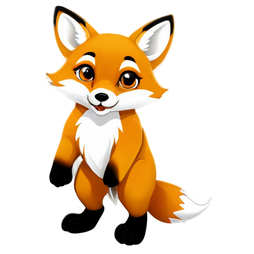 Afraid fox - icon | sticker