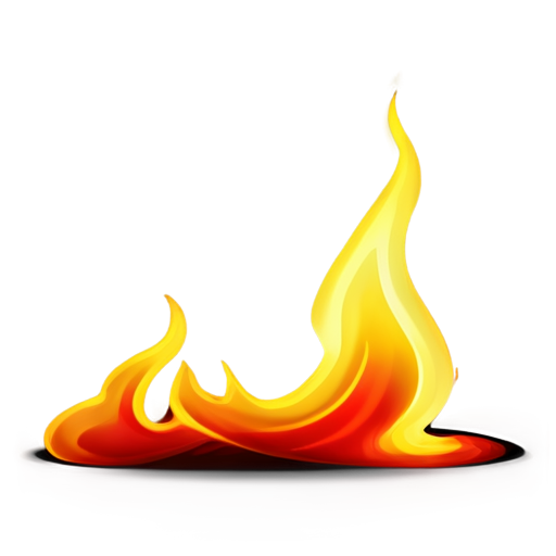 Flame minimalistic - icon | sticker
