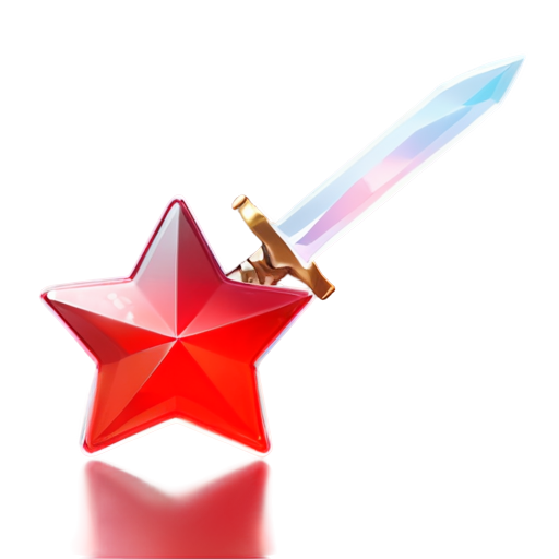 soviet red star with sword - icon | sticker