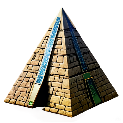 medieval pyramid icon - icon | sticker