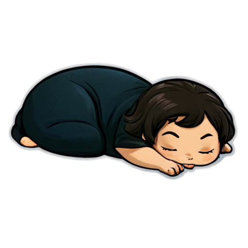 funny sleeping meme - icon | sticker