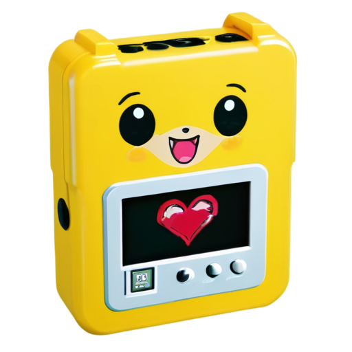 cute Automatic External Defibrillator - icon | sticker