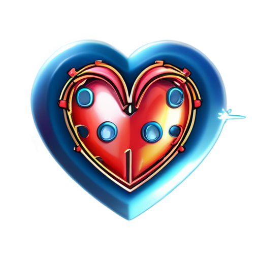 Heart given machine - icon | sticker