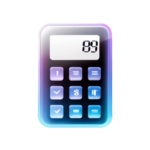 1 glass calculator icon - icon | sticker