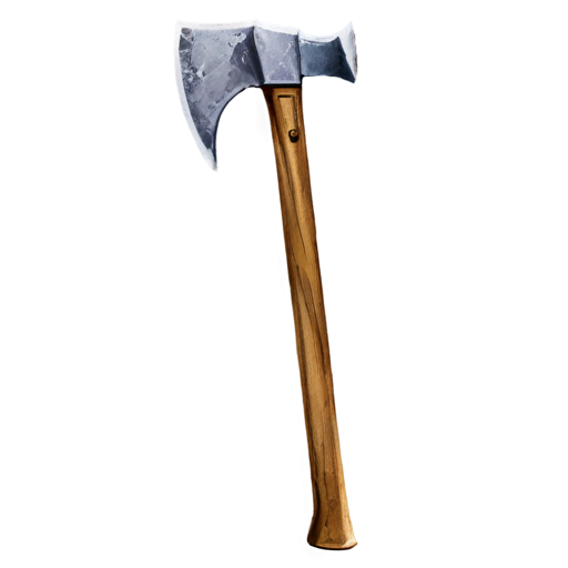 artistic art style mining pickaxe - icon | sticker