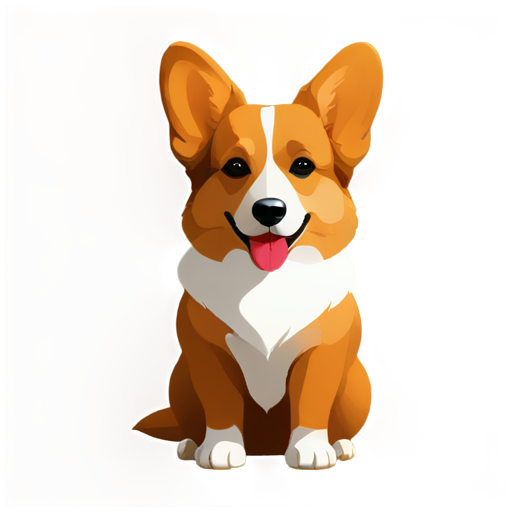 corgi veterinarian clinic - icon | sticker