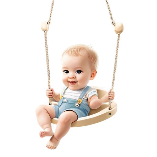 baby swing icon light beige no background - icon | sticker