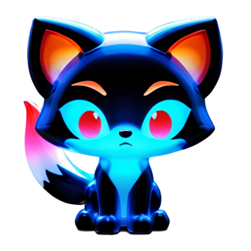 The angry fox - icon | sticker