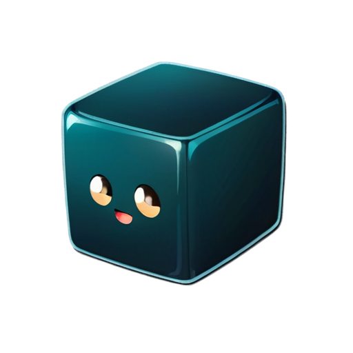 text "VtubeSMP", cube - icon | sticker