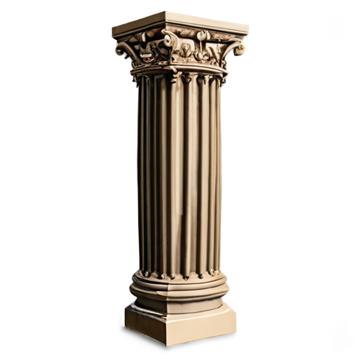 brown castle column icon - icon | sticker