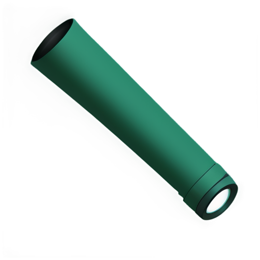 cyberpunk themed flashlight icon in dark green themed colors with black background - icon | sticker