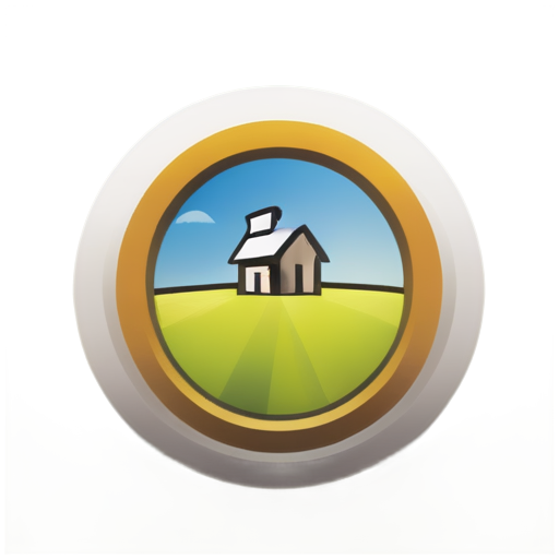 device farm simple 2d cartoon clean farming logo - icon | sticker