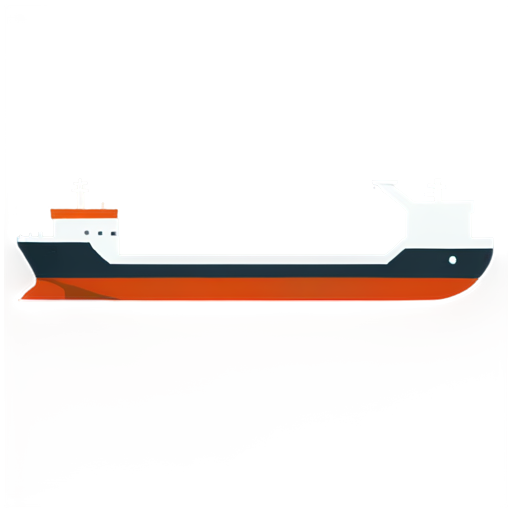 Outlined 2d loaded Fuel Tanker Ship Icon - icon | sticker