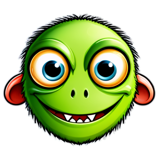 monster face - icon | sticker