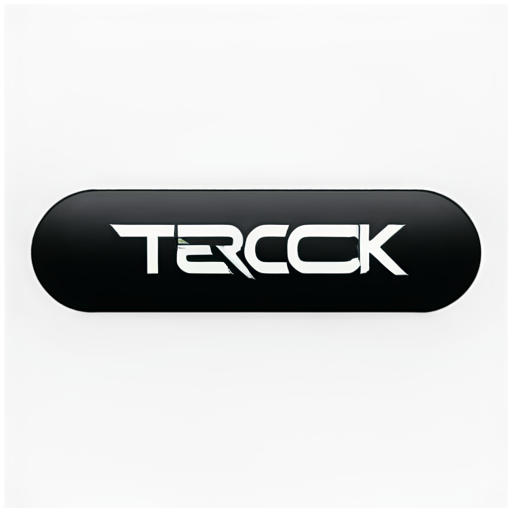 oversimplified logo of tech group "aerocock". Letters inside bold shape. White and black logo - icon | sticker