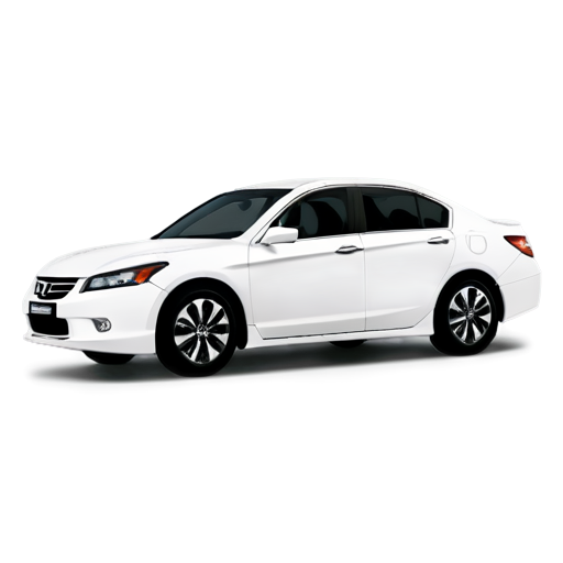 Honda Accord 7th generation, white, black roof - icon | sticker