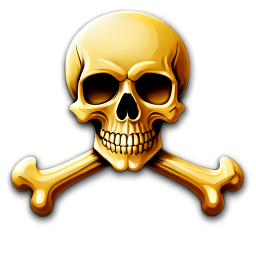 skull and crossbones icon - icon | sticker