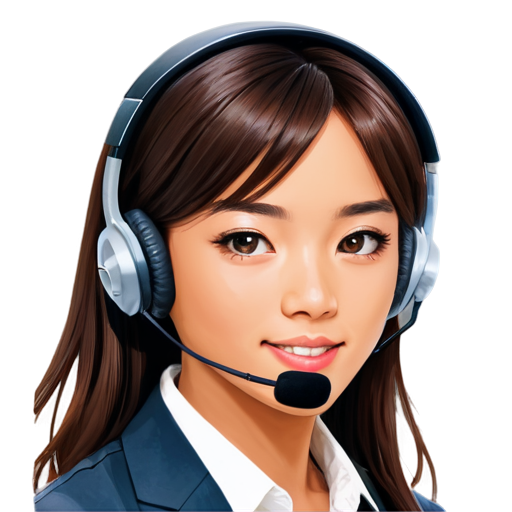 Call center operator manga - icon | sticker